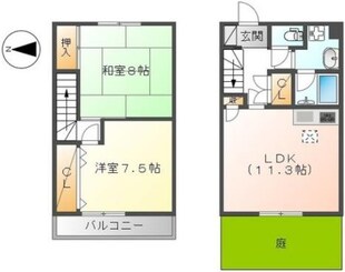 カールドカーサーの物件間取画像